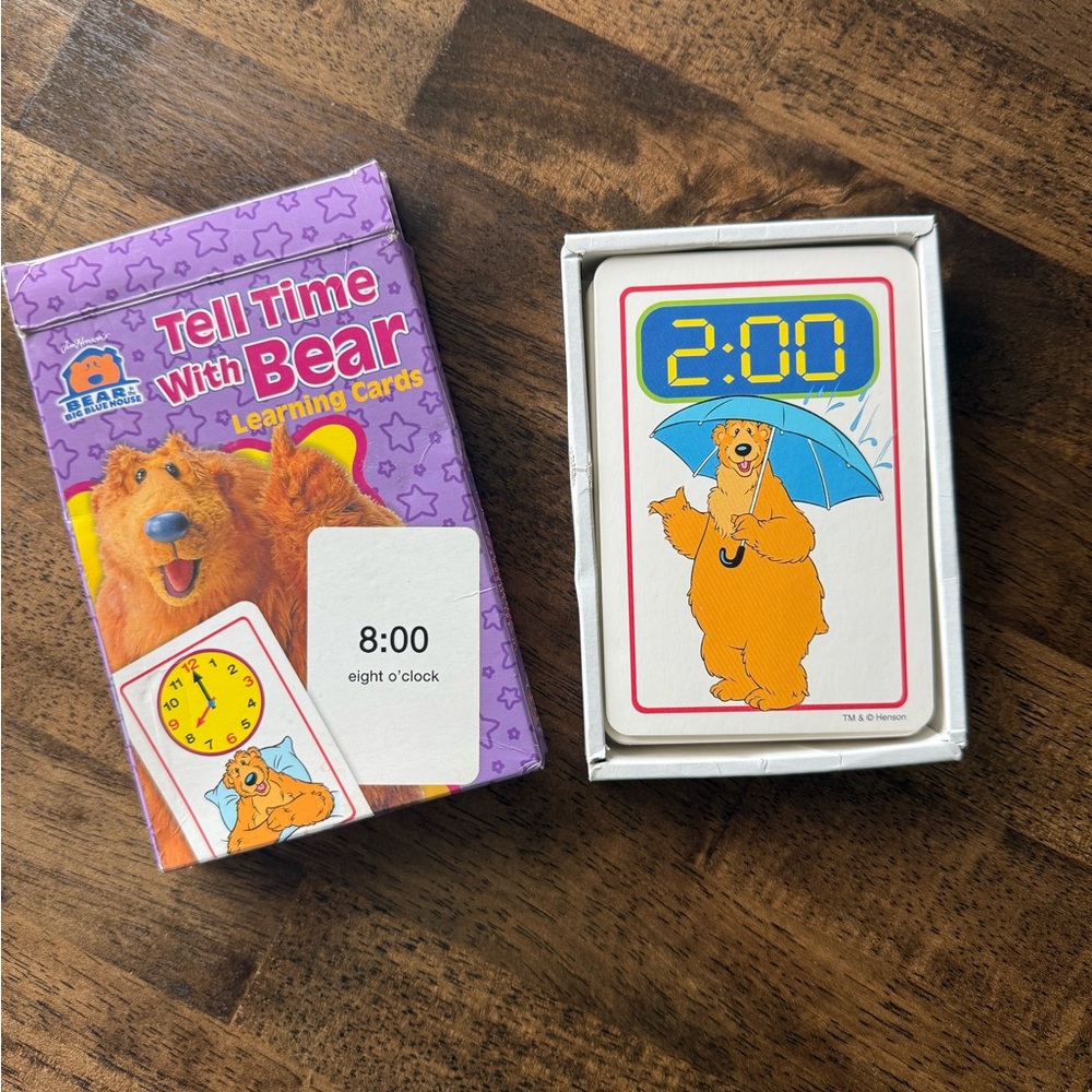 Bear Time Learning Cards